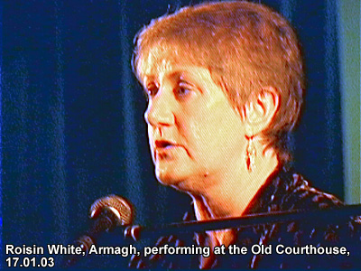 Photo of Roisin White in 2003.