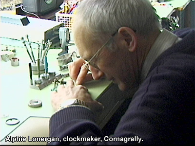 Alphie Lonergan, clockmaker, Cornagrally.