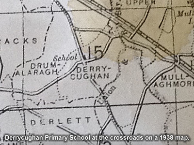 Photo of the site on a 1938 map.