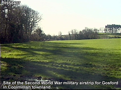 The site of Gosford airstrip in World War Two.