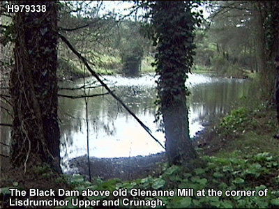 The Black Dam above Glenanne Mill.