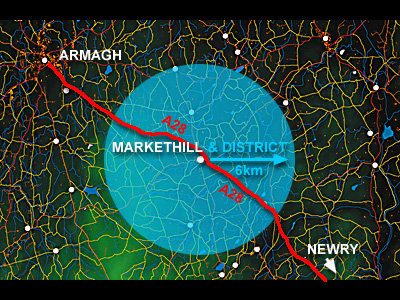 Markethill and District map.