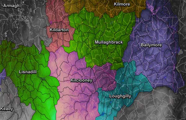 Map of the parishes.