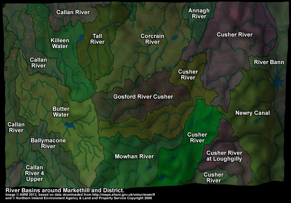 River basin map.