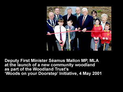 Seamus Mallon opening Markethill Wood.