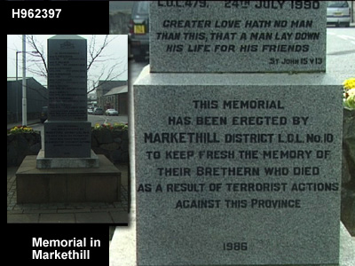 Markethill LOL Memorial 1986.