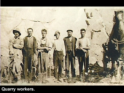 Quarry workers.